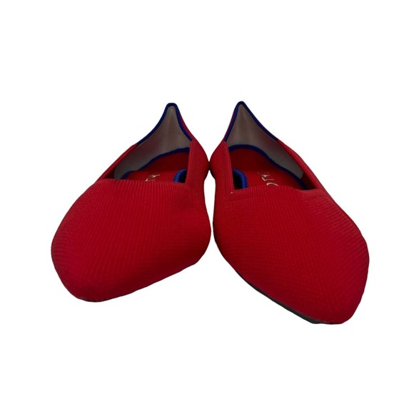 Rothy's Women's The Point Shoe Chili Red Flats - Size 9 - Near Perfect Condition - Picture 4 of 10